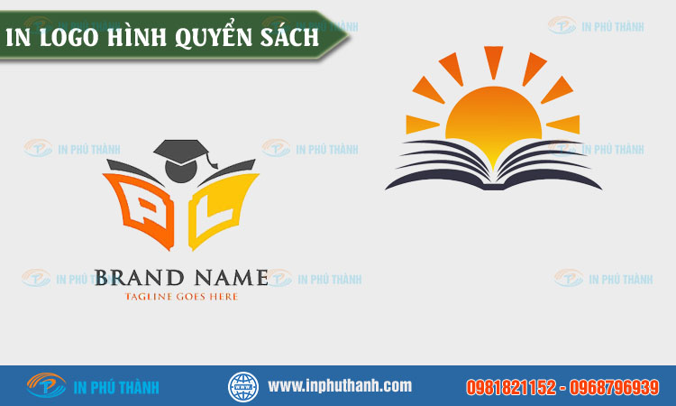 Logo hình quyển sách 